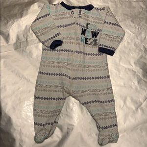 0-3 Month Footie Pajamas